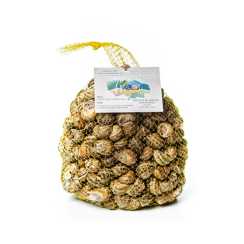 Malla caracoles 1kg.